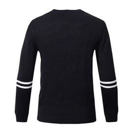 Wool Mens Warm Winter Sweaters / Crew Neck Sweater For Business Casual